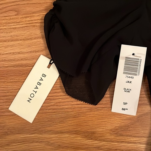 Babaton “Jax” black sheer blouse size small - Picture 2 of 6